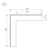 Угол SL-LINIA45-FANTOM внешний Arlight 030105 Arlight