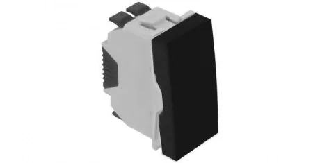 Кнопка - 1 модуль - черный Efapel 45161 SPM