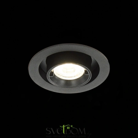 ST702.348.12 Св-к встр. Черный LED 1*12W 4000K 900Lm Ra80 24° IP20 D90xH92 180-240V Встраиваемые светильники ST LUCE