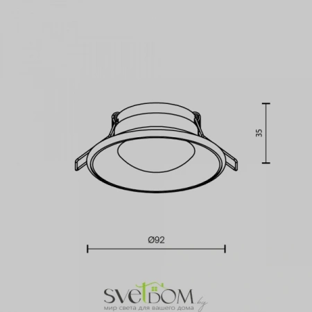 Встраиваемые светильники Maytoni DL096-GU10-W от Магазина Svetdom.by