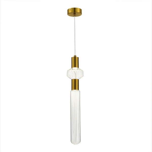 SL6117.203.02 Светильник подвесной ST-Luce Латунь/Золотой, Прозрачный LED 2*3W 3000K TACCHE