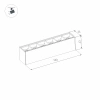 Светильник MAG-LASER-45-L160-6W Warm3000 (BK, 15 deg, 24V) Arlight 026935 Arlight