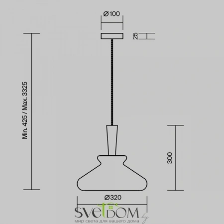 Подвесные светильники Maytoni MOD405PL-01W от Магазина Svetdom.by