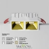 Встраиваемый светильник Technical DL043-02-10W4K-SQ-W-1 Maytoni