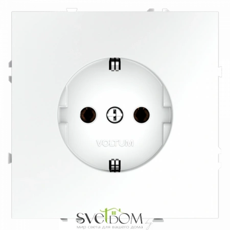 Розетки электрические с заземлением Voltum S70 VLS040102  Voltum