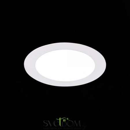 ST210.548.08 Св-к встр. Белый LED 1*8W 4000K 640Lm Ra80 110° IP20 D120xH30 220-240V Встраиваемые светильники ST LUCE