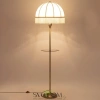 Citilux Базель CL407931T Торшер бронза со столиком и бежевым абажуром CITILUX