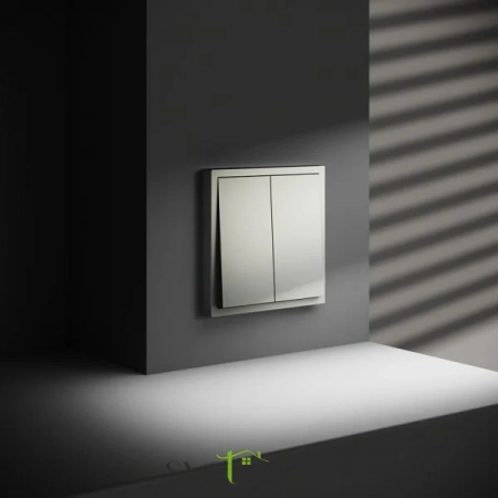 Проходной переключатель двухклавишный Voltum S70 VLS020305  VLS020305 Voltum