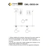 Люстра подвесная Omnilux  OML-59503-04 Omnilux
