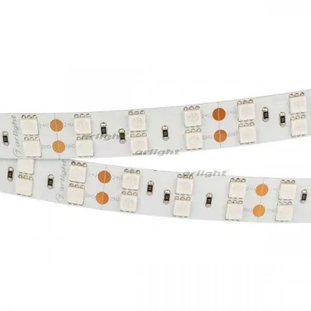ARLIGHT Лента RT 2-5000 24V Yellow 2x2 (5060, 600 LED, LUX) (Arlight, 28.8 Вт/м, IP20)