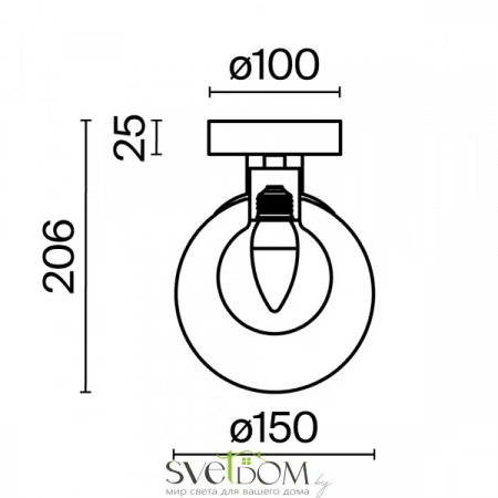 Настенные светильники MOD521WL-01G1 Maytoni | Svetdom.by
