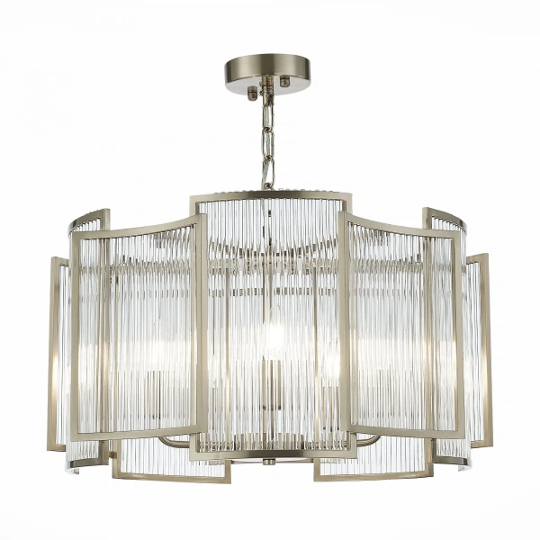 SL1234.103.05 Люстра подвесная ST-Luce Никель/Прозрачный, Никель E14 5*60W COSENZA