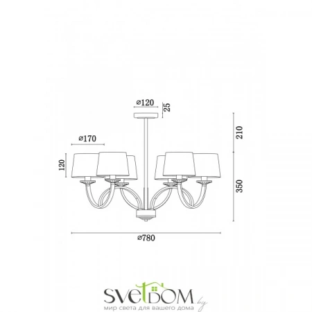 ЛюстрыFR5034PL-06CH Freya | Svetdom.by
