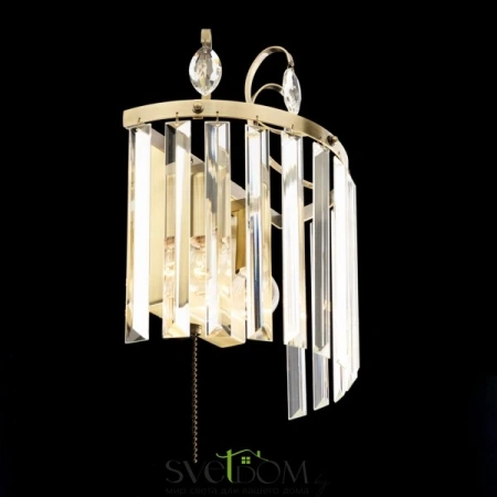 Citilux Инга CL335323 Бра хрустальное с выключателем Бронза CITILUX
