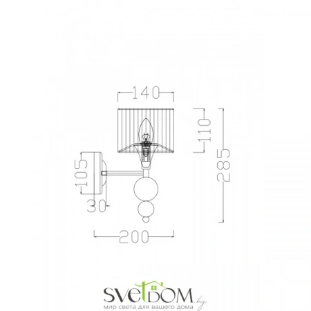 Бра и настенные светильники FR5093WL-01CH Freya | Svetdom.by