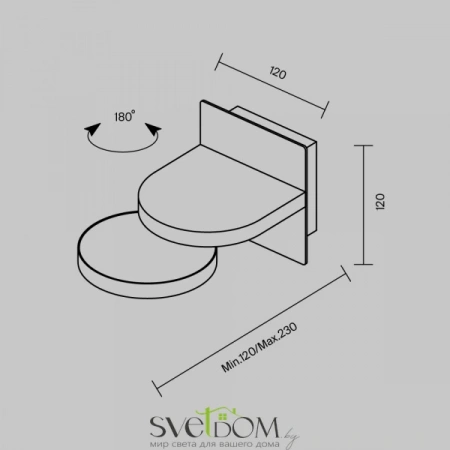 Бра MOD354WL-L12W3K Maytoni | Svetdom.by