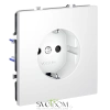 Розетки электрические с заземлением и шторками  Voltum S70 VLS040202  Voltum VLS040202
