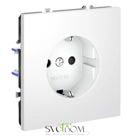 Розетки электрические с заземлением и шторками  Voltum S70 VLS040202  Voltum VLS040202