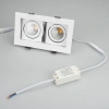 Светильник CL-KARDAN-S180x102-2x9W Warm (WH, 38 deg) Arlight 024127 Arlight