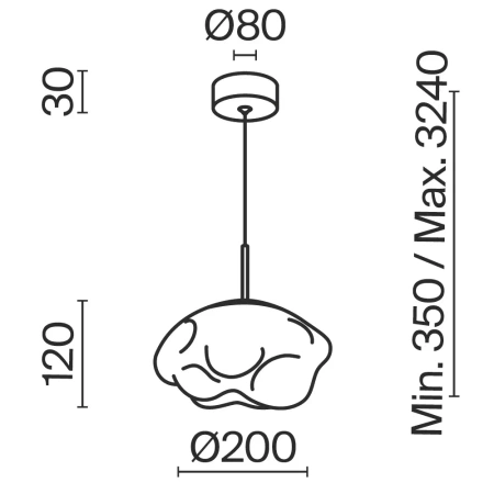 Подвесной светильник Maytoni Malleata MOD516PL-L5PT3K LED 3000 К Maytoni