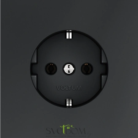Розетки электрические с заземлением Voltum S70 VLS040107  Voltum