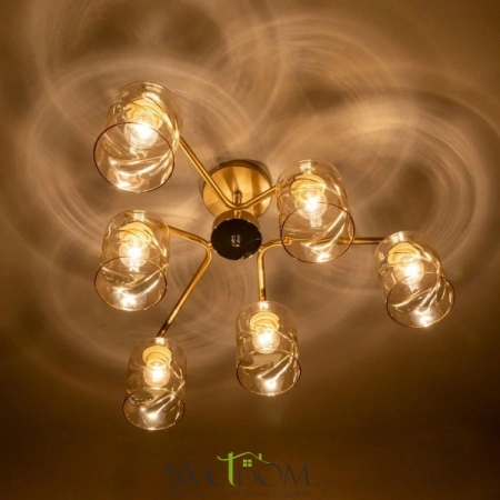 Citilux Клод CL137162 Люстра потолочная Золото CITILUX