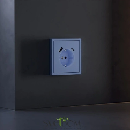 Накладка для розетки USB A+C Voltum S70 Деним VLS001015 Voltum VLS001015