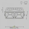 Встраиваемые светильники Maytoni DL043-02-15W4K-SQ-W от Магазина Svetdom.by