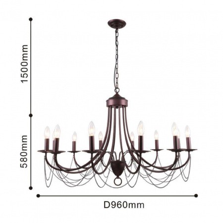 Люстры подвесные2590-12P Favourite | Svetdom.by