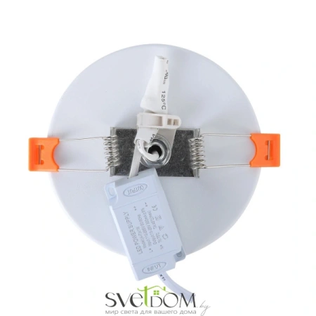 ST104.502.06 Светильник встраиваемый Белый LED 1*6W 3000K 468Lm Ra>80 120° IP20 D110xH20 170-240V Встраиваемые светильники ST LUCE