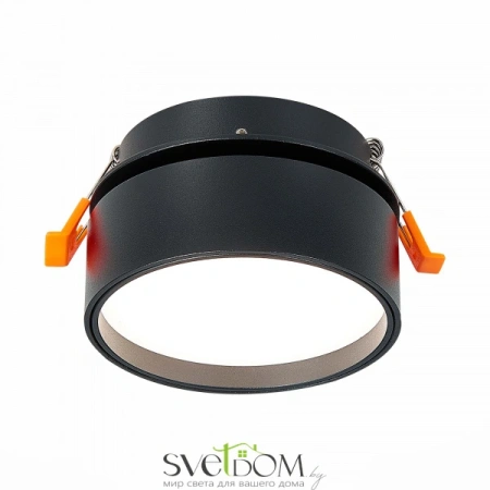 ST651.438.14 Встраиваемый поворотный светильник Черный LED 1*14W 3000K 1 100Lm Ra>90 120° IP20 D105x Встраиваемые светильники ST LUCE