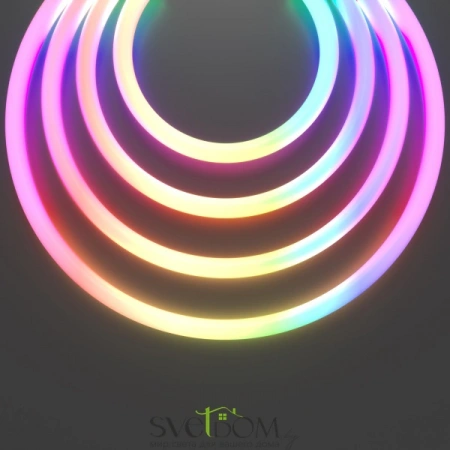 Гибкий неон Nemo D25 24В 17,2Вт/м RGBW 3000К IP65 5м 20304 | Svetdom.by