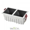 ST757.448.20 Св-к встр. Белый LED 2*10W 60° IP20 L65xW126xH52 85-265V В комплекте Встраиваемые светильники ST LUCE