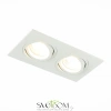 ST251.508.02 Св-к встр. Белый GU10 2*50W  IP20 L170xW92xH27 220V Без ламп Встраиваемые светильники ST LUCE