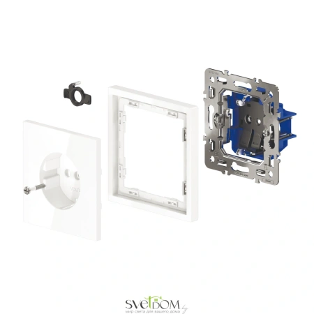 Розетки электрические с заземлением Voltum S70 VLS040103  Voltum VLS040103