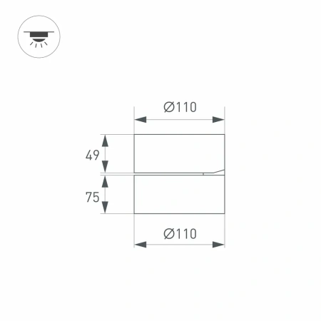 Светильник SP-RONDO-FLAP-R110-25W Day4000 (WH, 110 deg) Arlight 028160 Arlight