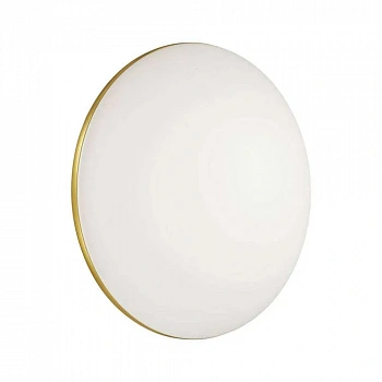 3043/DL TAN SN 025 Светильник пластик/белый/золотистый LED 48Вт 3000-6500К D385 IP43 пульт ДУ/ LampSmart LASSA