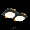 ST206.428.02 Св-к встр. Черный GU10 2*50W  IP20 L175xW92xH38 220V Без ламп Встраиваемые светильники ST LUCE