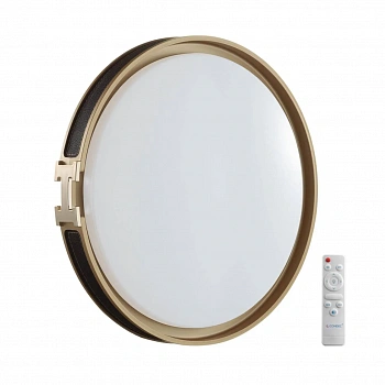 7667/EL COLOR SN 78 Светильник пластик/черн/золот LED 70Вт 3000-6000К D505 IP43 пульт ДУ FAVEMO BLACK