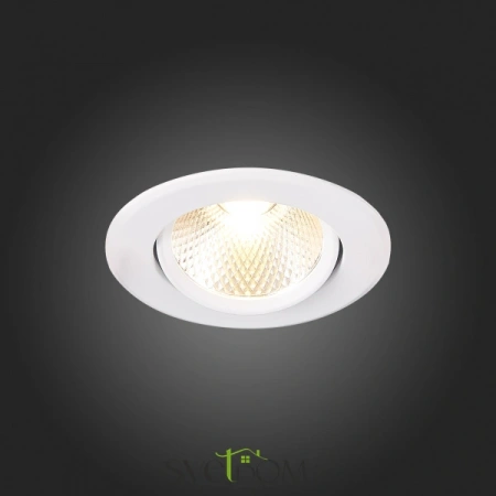 ST211.548.08.36 Св-к встр. Белый LED 1*8W 4000K 640Lm Ra80 36° IP20 D86xH50 220-240V Встраиваемые светильники ST LUCE
