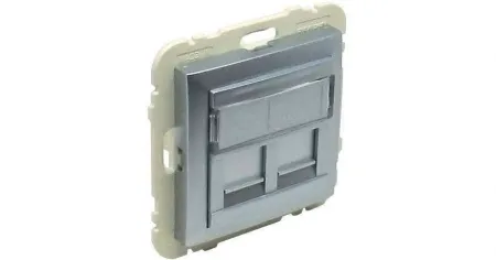 Лицевая панель с суппортом для двух коннекторов RJ45 Logus90 Efapel 90442 SAL