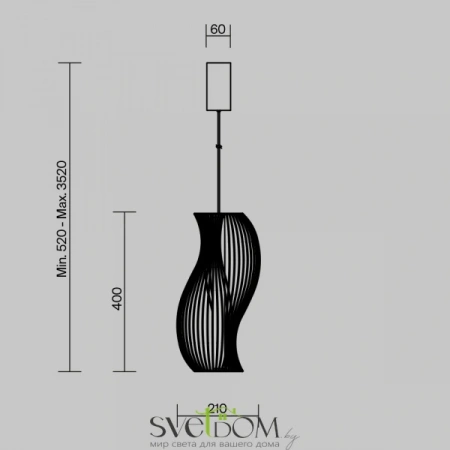 Подвесные светильники Maytoni MOD263PL-L20B3K от Магазина Svetdom.by