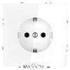 Розетки электрические с заземлением Voltum S70 VLS040101  Voltum VLS040101