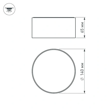 Светильник SP-RONDO-140A-18W Day White Arlight 021782 Arlight