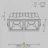 Встраиваемые светильники Maytoni DL043-02-15W4K-D-SQ-W от Магазина Svetdom.by