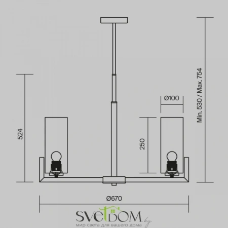 ЛюстрыMOD089PL-06BS Maytoni | Svetdom.by