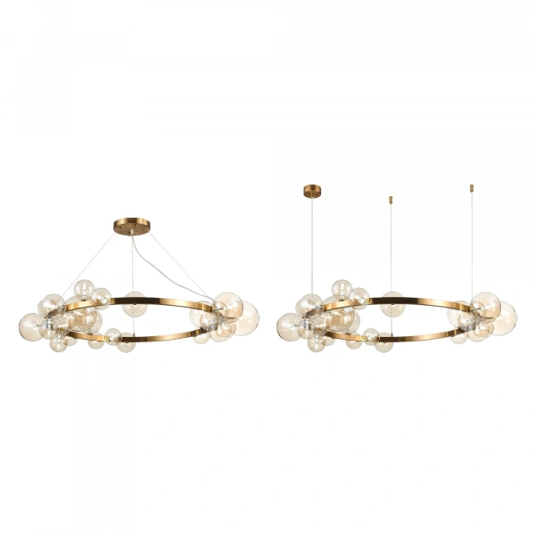 SL1165.303.24 Светильник подвесной ST-Luce Бронза/Коньячный G4 24*5W NECTON