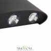 SL089.401.06 Светильник уличный настенный ST-Luce Черный кварцевый LED 6*1W 4000K BISELLO ST LUCE