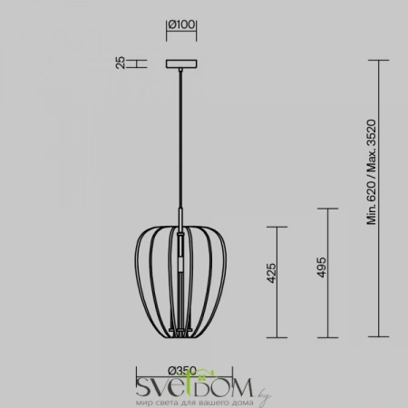 Подвесные светильники Maytoni MOD398PL-01GR от Магазина Svetdom.by