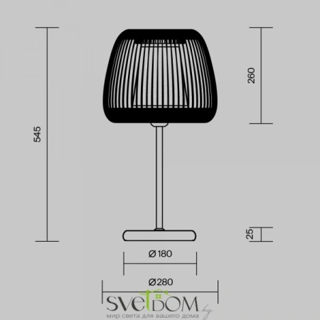 Настольный светильник Maytoni MOD409TL-01B Maytoni